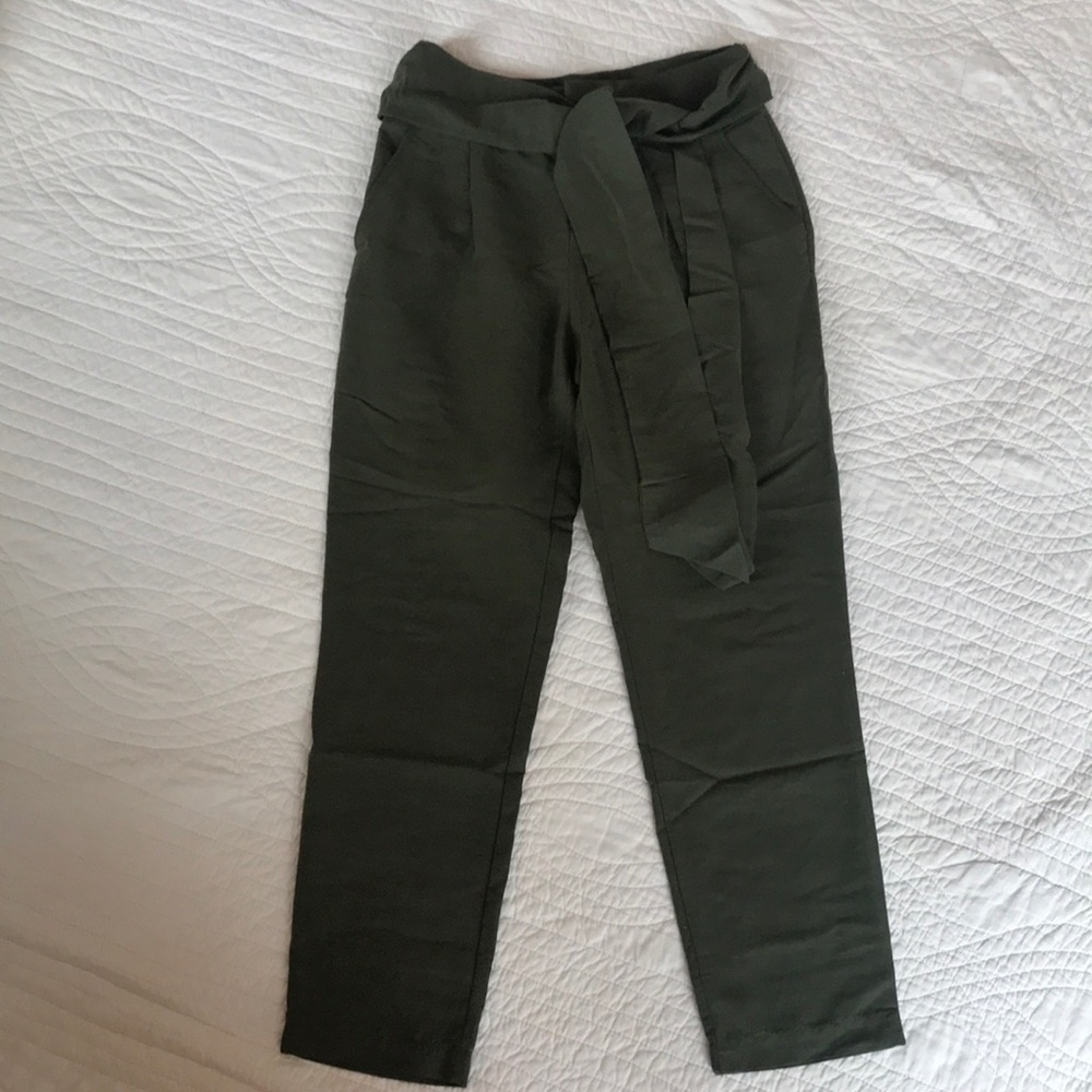 Slouchy Tie Waist Pants by Coquille